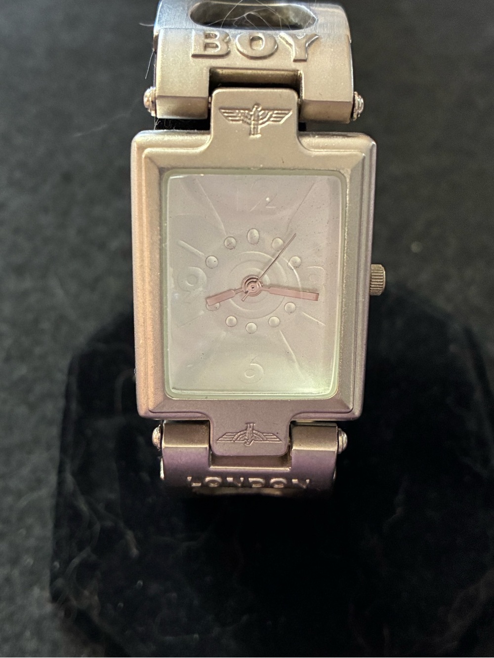 Vintage BOY London Rectangular Silver Watch - Model BOY-85W (Japan Movt)